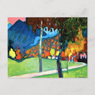 Autumn Study in Oberau, by Kandinsky, Postcard