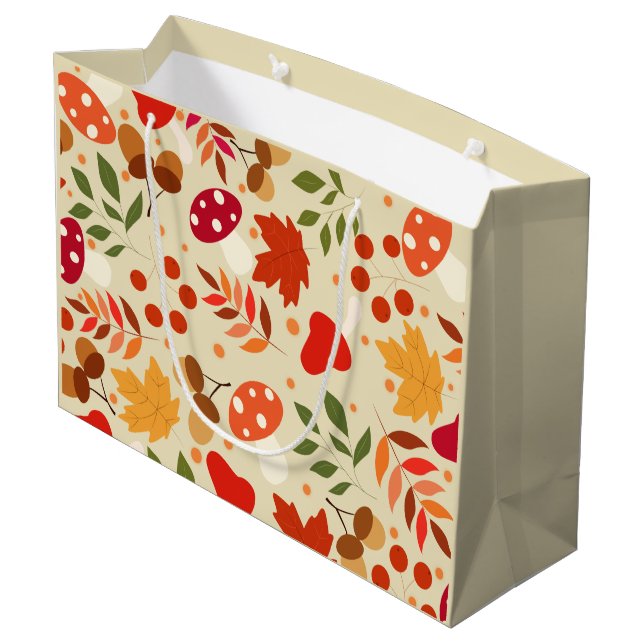autumn style large gift bag (Back Angled)
