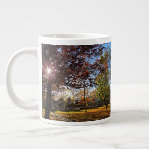 Autumn Sun and Cottages - Martha's Vineyard Large Coffee Mug