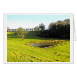 Autumn sun in Somerset card