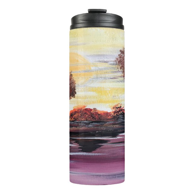 Autumn Sundown Thermal Tumbler (Front)
