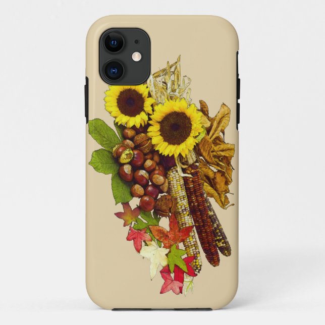 Autumn Sunflower and Corn Bouquet Case-Mate iPhone Case (Back)