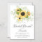 Autumn Sunflower Bridal Shower Brunch