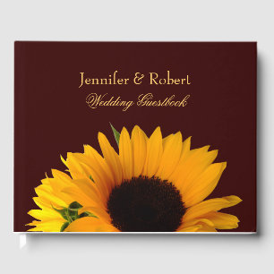 Autumn Sunflower Wedding Guestbook