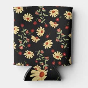 Autumn Sunflowers: Red-Orange Harmony. Can Cooler