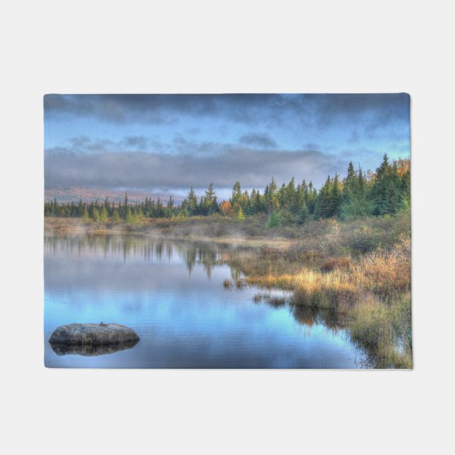 Autumn Sunrise at Moosehead Lake Maine Doormat (Front)