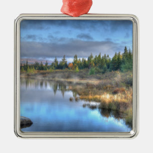 Autumn Sunrise at Moosehead Lake Maine Metal Ornament