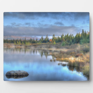 Autumn Sunrise at Moosehead Lake Maine Plaque