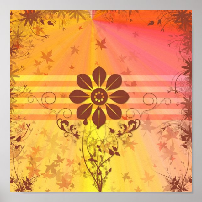 Autumn Sunrise Poster (Front)