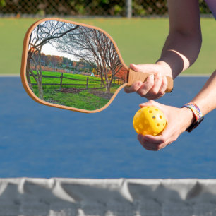 Autumn Sunset by Shirley Taylor Pickleball Paddle