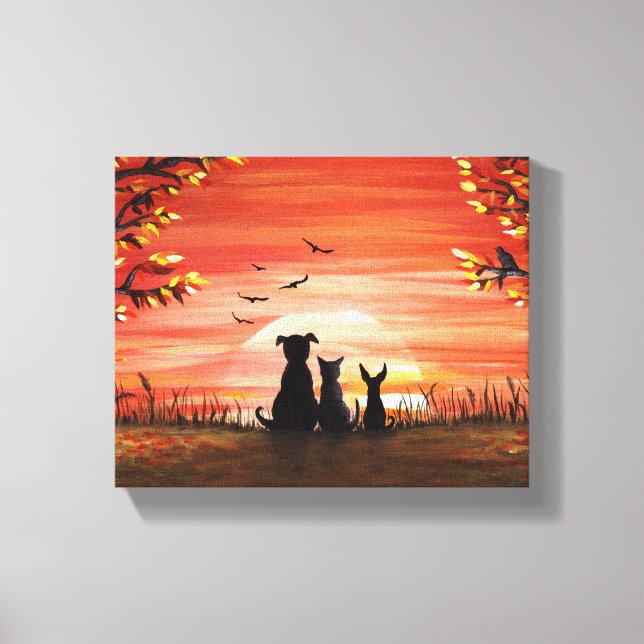 Autumn Sunset Canvas Print (Front)