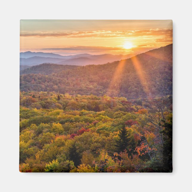 Autumn Sunset from Beacon Heights Magnet (Front)