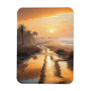 Autumn Sunset in Nature Magnet