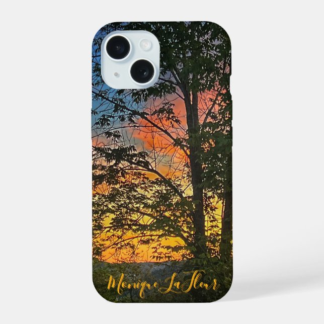 "Autumn Sunset" iPhone 15 Case (Back)