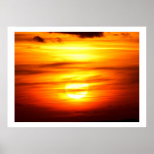 Autumn sunset Jersey Poster