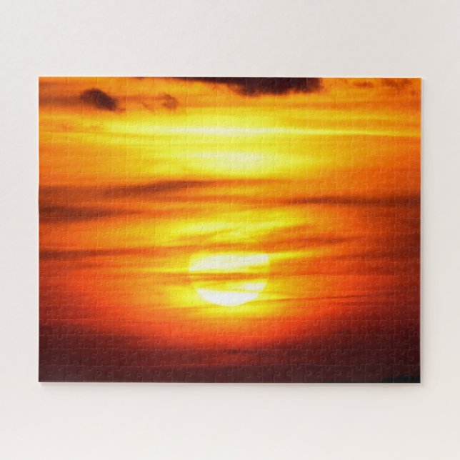 Autumn sunset jigsaw puzzle (Horizontal)