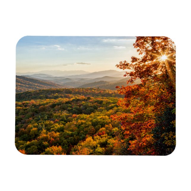 Autumn Sunset | North Carolina Magnet (Horizontal)