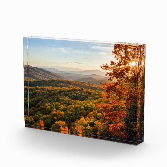 Autumn Sunset | North Carolina Photo Block (Right)