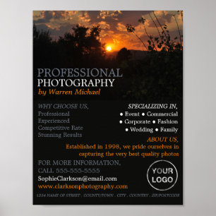 Autumn Sunset, Photography, Photographer Hire Poster