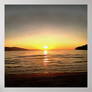 Autumn Sunset Poster