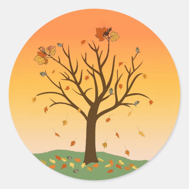 Autumn Sunset Stickers (Front)