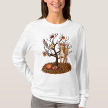 Autumn Sweatshirt with Baby Deer