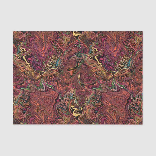Autumn swirl marbled tissue paper thanksgiving (Front)