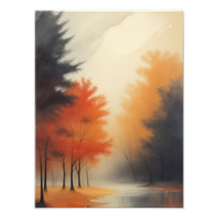 Autumn Symphony in Brushstrokes Photo Print