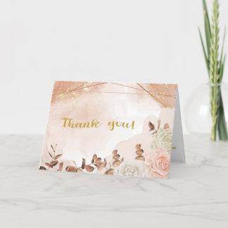 Autumn Symphony Wedding Thank You Card