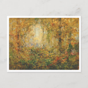 "Autumn Tangle" Forest Painting Postcard