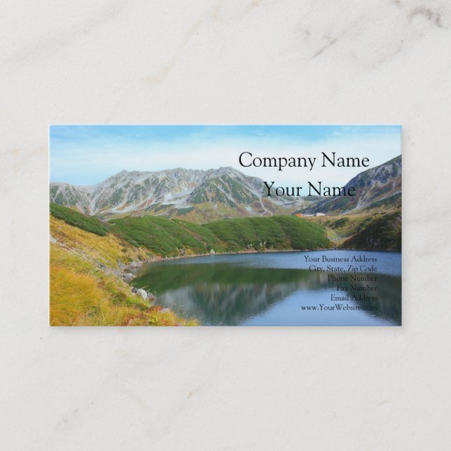 Autumn Tateyama and Mikurigaike Business Card (Front)