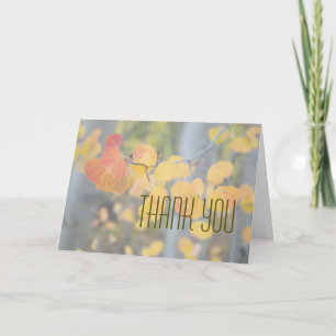 Autumn Thank you for your business greeting Card