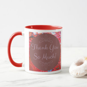 Autumn Thank You So Much Red Leaves leaf Mug