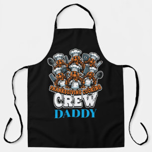 Autumn Thanksgiving Cooking Crew Fall Holiiday Apron