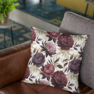  Autumn Thanksgiving  Halloween Purple Flowers  Cushion