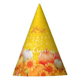 Autumn Thanksgiving Mustard Party Hat