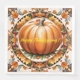 Autumn Thanksgiving Popular Pumpkin Collection Napkin