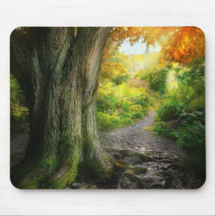 Autumn - The path to grannies house Mouse Pad