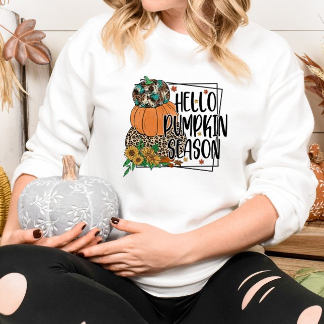 AUTUMN THEMED HELLO PUMPKIN SEASON SWEATSHIRT (Creator Uploaded)