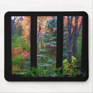 Autumn through the Window Mouse Pad