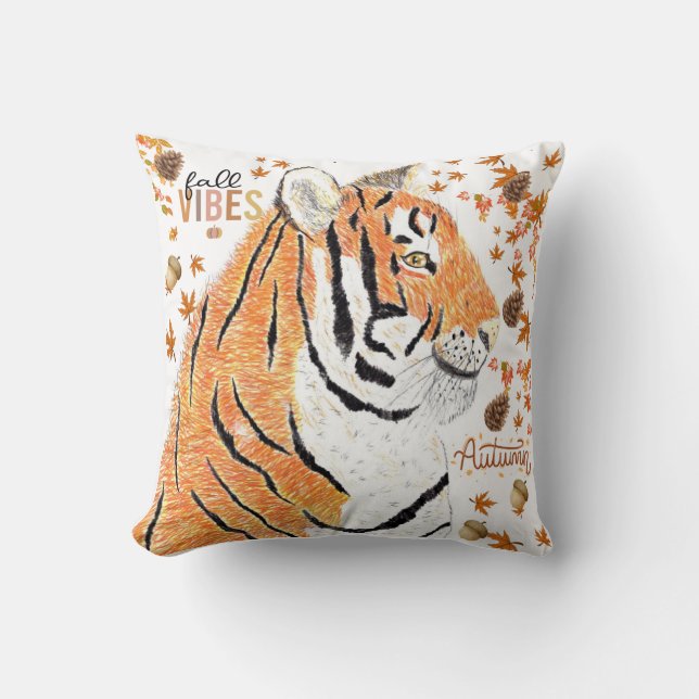 Autumn Tiger  Cushion (Front)