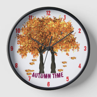 Autumn Time Kitchen Clock