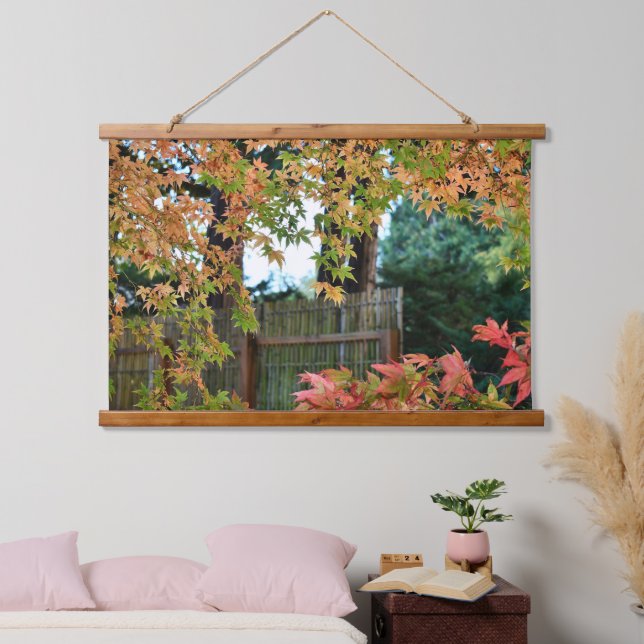 Autumn Time Leaf Colours Hanging Tapestry (Bedroom)
