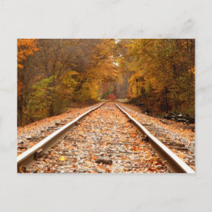 Autumn Tracks postcard