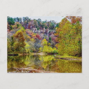 Autumn Tranquillity Thank You Postcard
