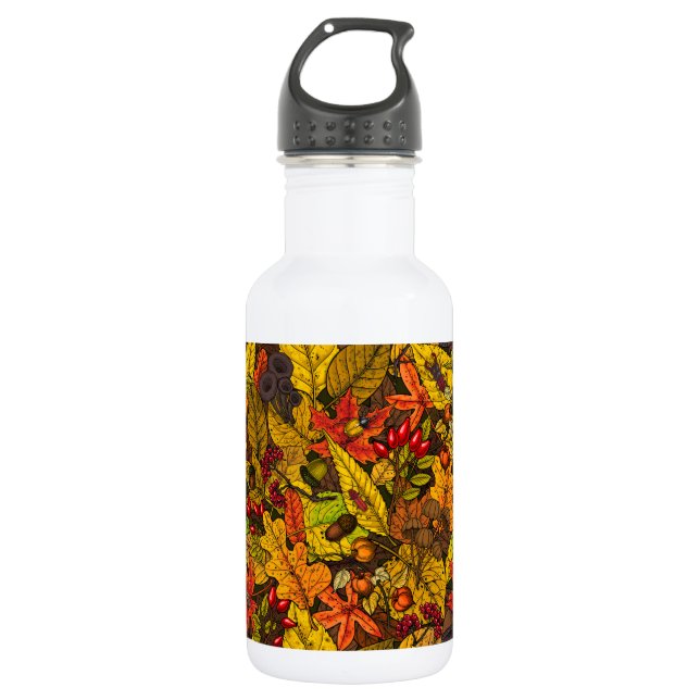 Autumn treasures 532 ml water bottle (Front)