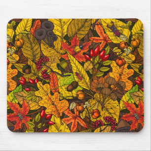 Autumn treasures mouse pad