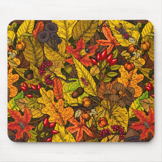 Autumn treasures mouse pad (Front)