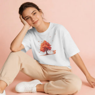 Autumn Tree and Squirrel T-Shirt