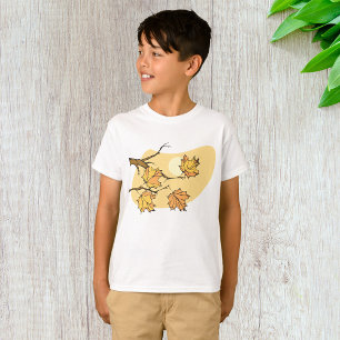 Autumn Tree Branch Boys T-Shirt